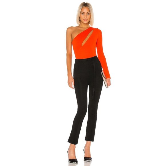 NBD Aaliyah Bodysuit Red Orange Women's Size Small - Picture 5 of 12